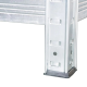 Професионален метален стелаж HÖGLER 222x110x50 см – 6 Рафта, до 1050 кг, регулируема височина 11