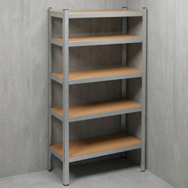 Професионален метален стелаж HÖGLER 180x100x60 см – 5 рафта, товароносимост 1000 кг 1
