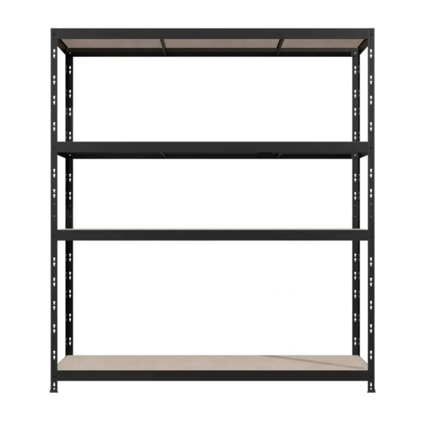 Премиум метален стелаж HÖGLER 180x180x60 см – 4 рафта, 1200 кг, индустриална здравина 7