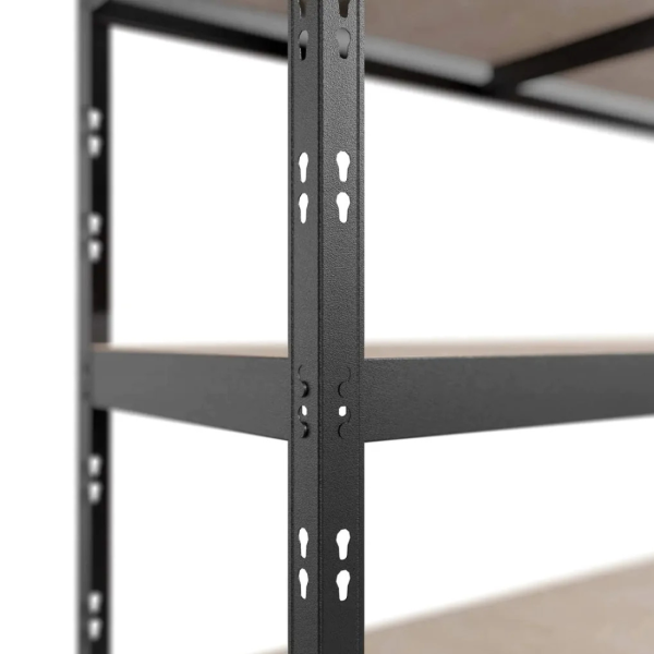 Премиум метален стелаж HÖGLER 180x180x60 см – 4 рафта, 1200 кг, индустриална здравина 8