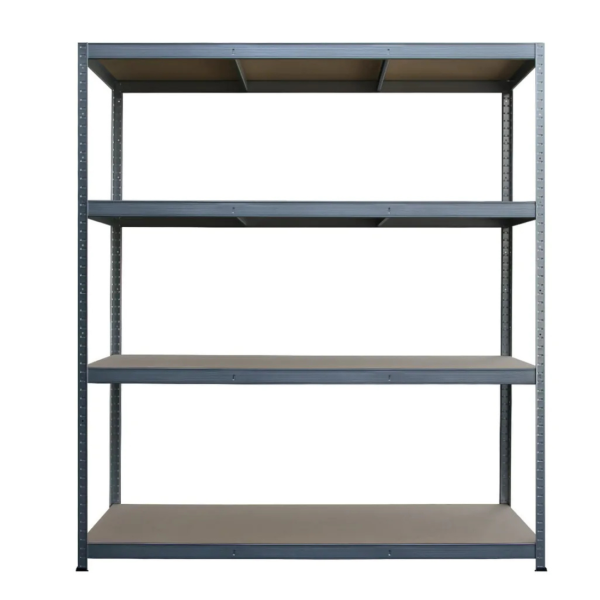 Метален гаражен стелаж HÖGLER 180x160x60 см – 4 рафта, до 1200 кг, поцинкована стомана 5