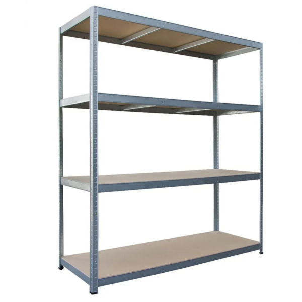 Метален гаражен стелаж HÖGLER 180x160x60 см – 4 рафта, до 1200 кг, поцинкована стомана 6