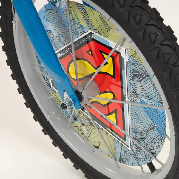 Детски велосипед Superman 16” – С помощни колела, спирачки и регулируема седалка