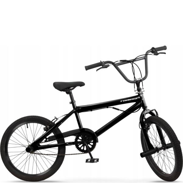 BMX велосипед TOIMSA Full Black 20” – Черен freestyle BMX с 360° ротор и V-Brake 1