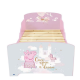 Детско легло Peppa Pig 140x70 см с ламелна основа – Розово легло с Пепа Пиг, замък и еднорог 5