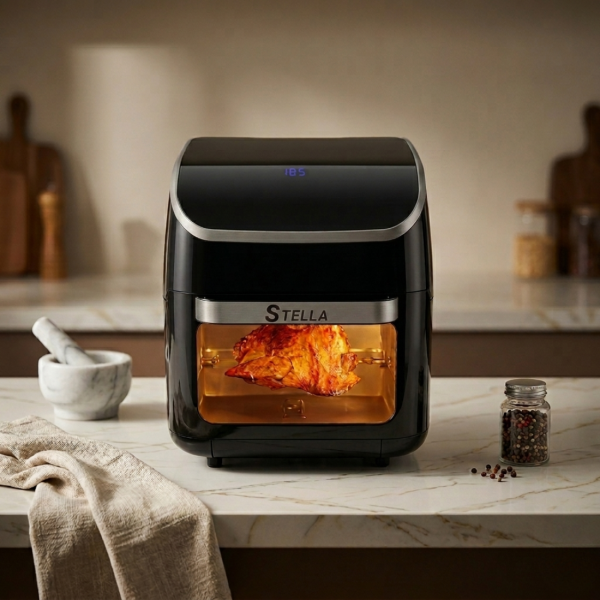 Stella power air fryer oven 12L – Дигитален еър фрайер и фурна 1800W с Touch Screen и грил 1