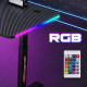 Гейминг бюро - LED RGB, Регулируема височина, 140см 4