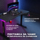 Гейминг бюро - LED RGB, Регулируема височина, 140см 5