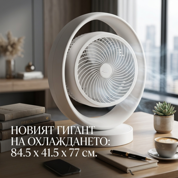 Мощен безшумен вентилатор 35W с двойно въртене и модерен дизайн 3