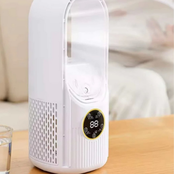 Air Multiplier 3-в-1 – Компактен USB вентилатор с овлажнител, пречиствател на въздух и LED светлина 4