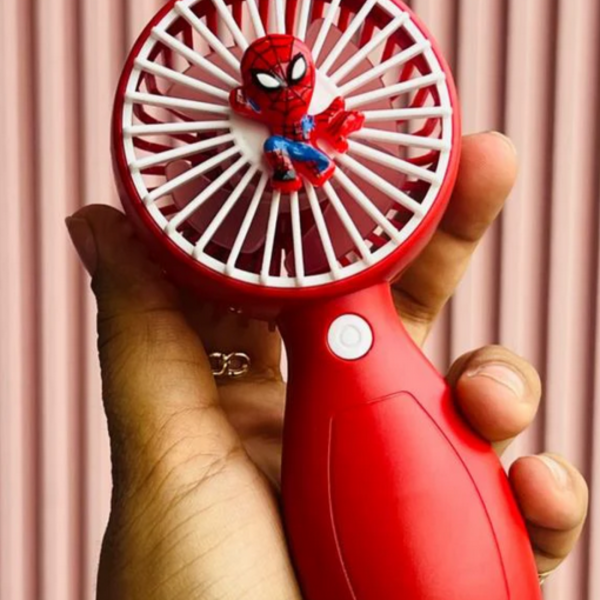 Детски мини USB вентилатор – Stitch или Spiderman,  преносим и презареждаем 4
