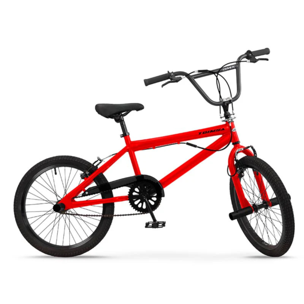 BMX велосипед TOIMSA 20” – Червен freestyle BMX с 360° ротор и V-Brake 4