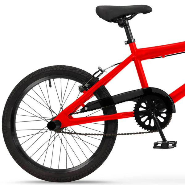 BMX велосипед TOIMSA 20” – Червен freestyle BMX с 360° ротор и V-Brake 5