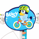 Детски велосипед Bluey 16" със спомагателни колела – светлосин, за деца 5–7 години 9