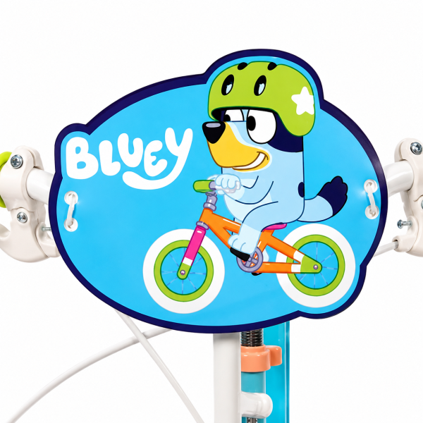 Детски велосипед Bluey 16" със спомагателни колела – светлосин, за деца 5–7 години 9