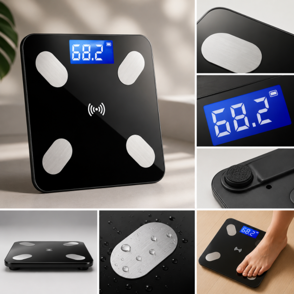 Smart Scale – Умна Bluetooth везна с анализ на телесни мазнини, BMI и мускулна маса