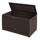 Градинска кутия за съхранение 310L – UV защита, ратанов дизайн, 119 x 48 x 60 см, Кафяв 4