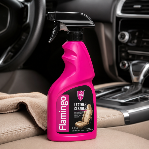 Препарат за почистване на кожа Flamingo F304 500 ml – за кожени седалки, мебели, обувки и тапицерии