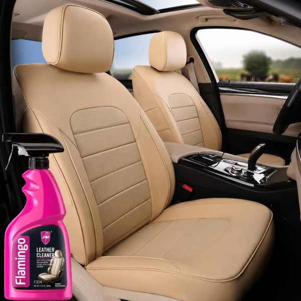 Препарат за почистване на кожа Flamingo F304 500 ml – за кожени седалки, мебели, обувки и тапицерии 2