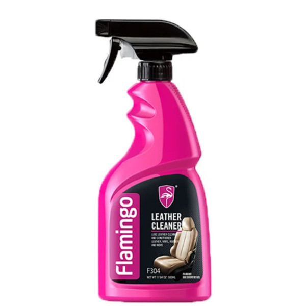 Препарат за почистване на кожа Flamingo F304 500 ml – за кожени седалки, мебели, обувки и тапицерии