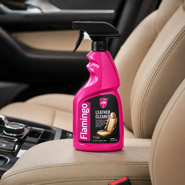 Препарат за почистване на кожа Flamingo F304 500 ml – за кожени седалки, мебели, обувки и тапицерии
