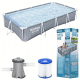 BESTWAY Steel Pro басейн 366x201x66 см с филтърна помпа - 4000 л капацитет, бърз монтаж и здрава метална рамка 8