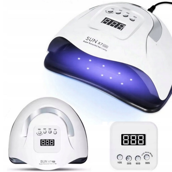 Професионална UV/LED лампа X7 MAX 220W – 57 LED диода, сензор за движение, LCD дисплей и 4 таймера