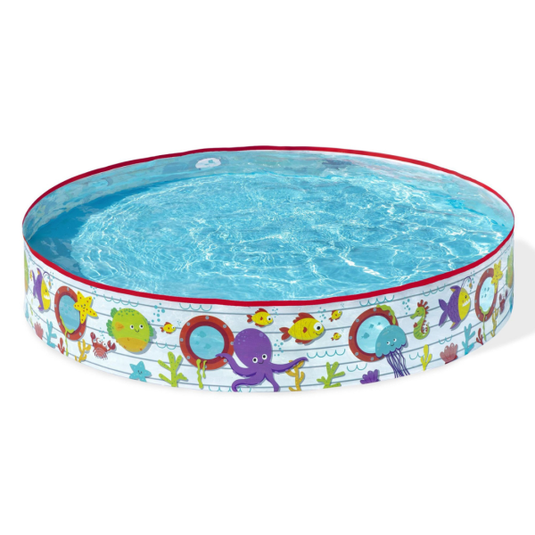 Детски басейн с твърди стени Ocean Fun 152 x 25 см, 435 л – Морски дизайн, без надуване