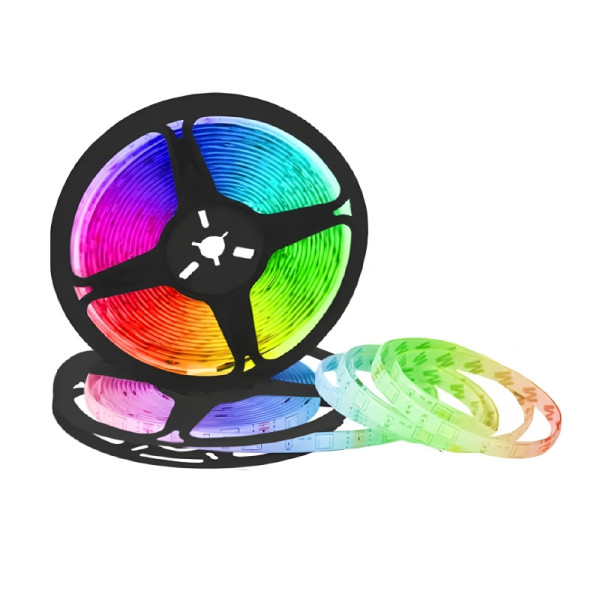 RGB LED лента 5 метра с дистанционно управление – водоустойчива, с 20 цвята и светлинни ефекти 2