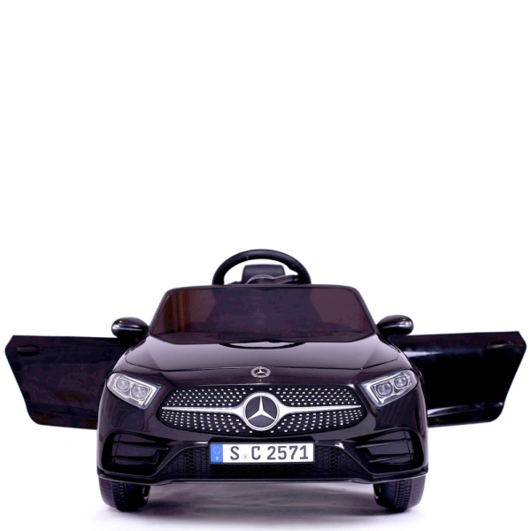 Акумулаторна кола Mercedes Benz CLS350 с кожена седалка 12V - черна 4