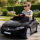 Акумулаторна кола Mercedes Benz CLS350 с кожена седалка 12V - черна 2