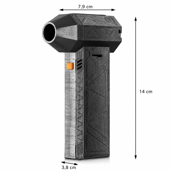 Мощен мини вентилатор/духалка с USB зареждане, батерия 8000 mAh, висока скорост на въздушния поток 6