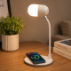 Настолна LED лампа 3 в 1 - Безжично зарядно 5W и Bluetooth високоговорител 2