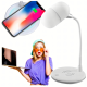 Настолна LED лампа 3 в 1 - Безжично зарядно 5W и Bluetooth високоговорител 6