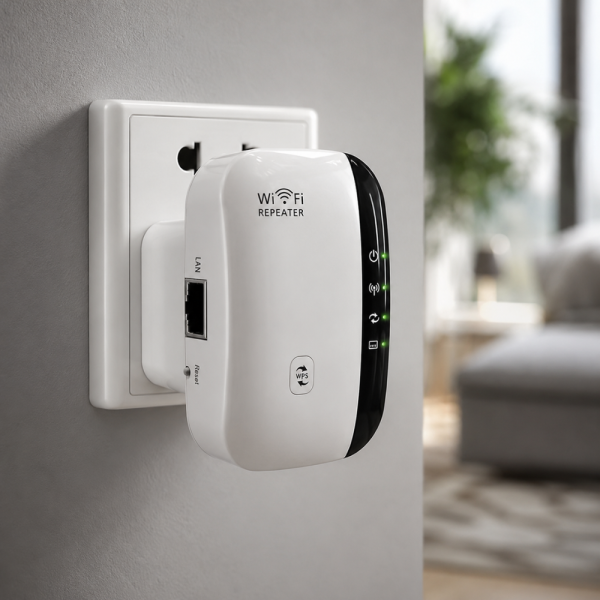 Wi-Fi Repeater 300Mbps – Усилвател и разширител на Wi-Fi сигнала с LAN порт 1