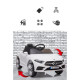 Розова акумулаторна кола Mercedes Benz CLS350 с кожена седалка 12V 13
