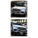 Бяла акумулаторна кола Mercedes Benz CLS350 с кожена седалка 12V 11