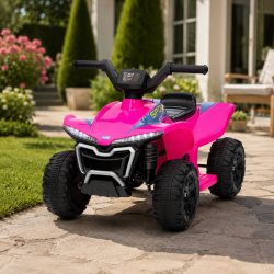Детско акумулаторно ATV 6V 25W – Електрическо ATV с LED светлини за деца 1.5+ години, розово