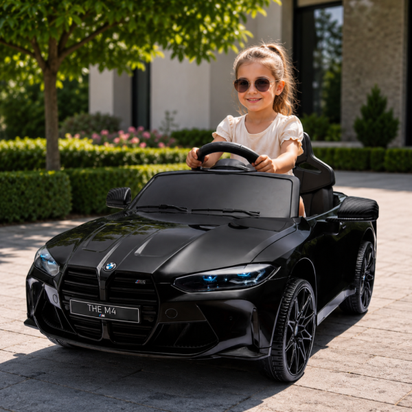 Акумулаторна кола BMW M4, с дистанционно управление меки гуми,2024 2