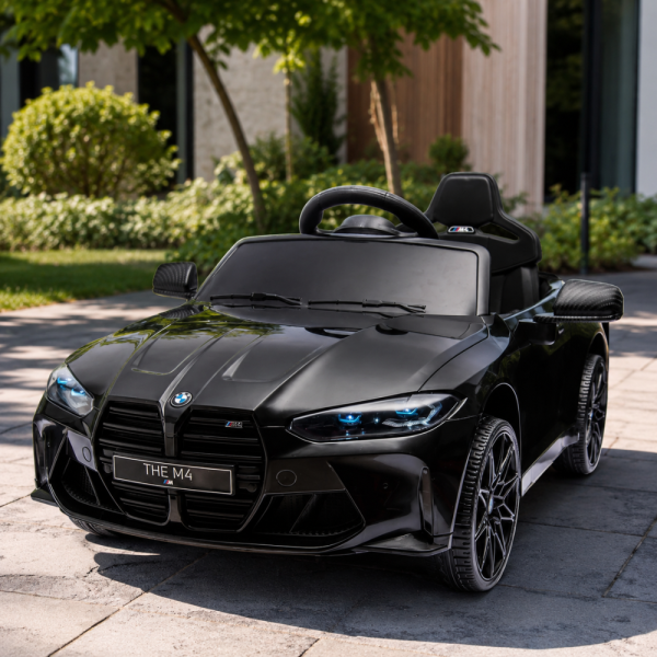 Акумулаторна кола BMW M4, с дистанционно управление меки гуми,2024