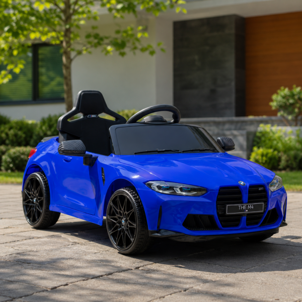 Акумулаторна кола BMW M4, с дистанционно управление меки гуми,2024