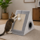 Къщичка за котки 4 в 1 - Драскалка, легло, играчка и уютно скривалище 39 x 45 x 14 cm 2