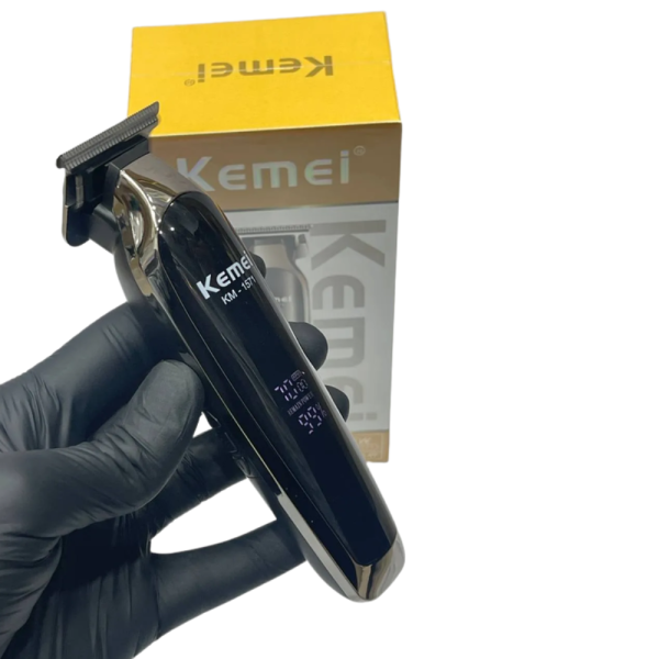 Професионална машинка Kemei KM-1571 - За коса и брада с LCD дисплей, USB Type-C, 7000 RPM и до 270 минути работа 7