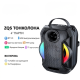 Преносима Bluetooth караоке колона ZQS-W4110 с 2 безжични микрофона, RGB светлини, FM радио, USB, TF и AUX 4