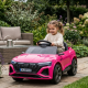 Детска акумулаторна кола Audi RS Q8 12V - Дистанционно управление, музика, LED светлини и амортисьори – розова 2