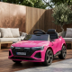Детска акумулаторна кола Audi RS Q8 12V - Дистанционно управление, музика, LED светлини и амортисьори – розова 3