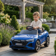 Детска акумулаторна кола Audi RS Q8 12V - Дистанционно управление, музика, LED светлини и амортисьори – синя 2