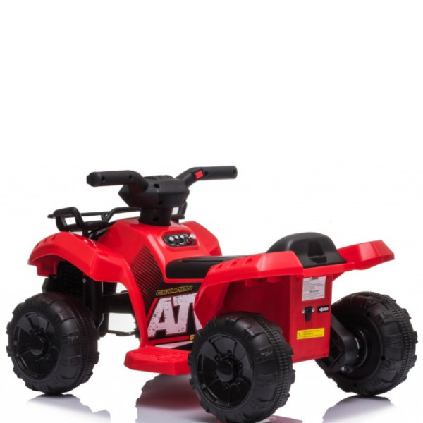 Детско акумулаторно ATV J320 6V – LED светлини, USB музика и офроуд приключения за деца 1.5–4 години, червено