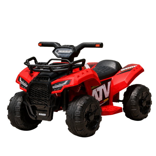 Детско акумулаторно ATV J320 6V – LED светлини, USB музика и офроуд приключения за деца 1.5–4 години, червено 7