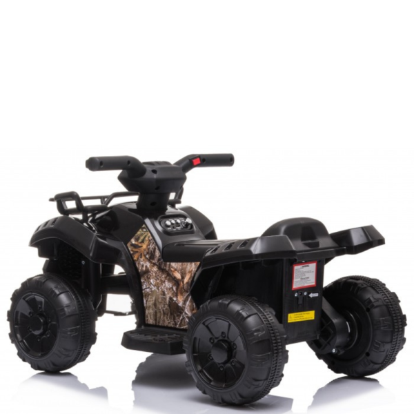 Детско акумулаторно ATV J320 6V – LED светлини, USB музика и офроуд приключения за деца 1.5–4 години, черно